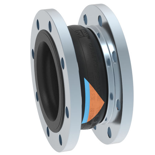 Compensatore di dilatazione in gomma - RS-1 - STENFLEX Rudolf Stender GmbH - rotondo / con flangia / assiale