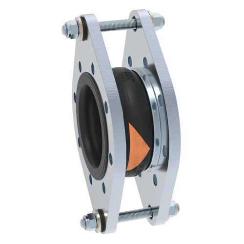 Compensatore di dilatazione in gomma - R-2  - STENFLEX Rudolf Stender GmbH - rotondo / con flangia / assiale