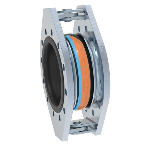 Compensatore di dilatazione in gomma - AS-3 - STENFLEX Rudolf Stender GmbH - rotondo / con flangia / per canalizzazioni