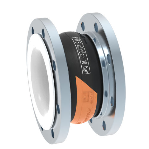 Compensatore di dilatazione PTFE - AI-1 - STENFLEX Rudolf Stender GmbH - rotondo / con flangia / assiale
