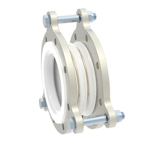 Compensatore di dilatazione PTFE - P-1 - STENFLEX Rudolf Stender GmbH - rotondo / con flangia / assiale