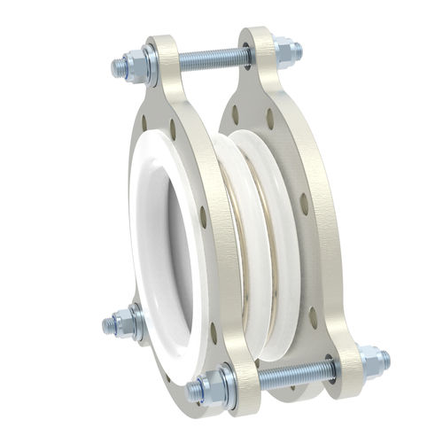 Compensatore di dilatazione PTFE - P-2 - STENFLEX Rudolf Stender GmbH - rotondo / con flangia / assiale