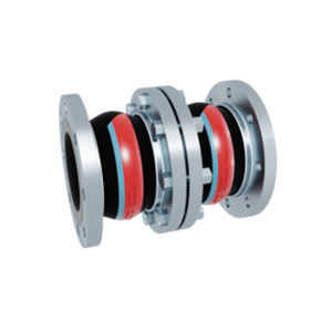 Compensatore di dilatazione in gomma - AS-1D  - STENFLEX Rudolf Stender GmbH - rotondo / con flangia / assiale