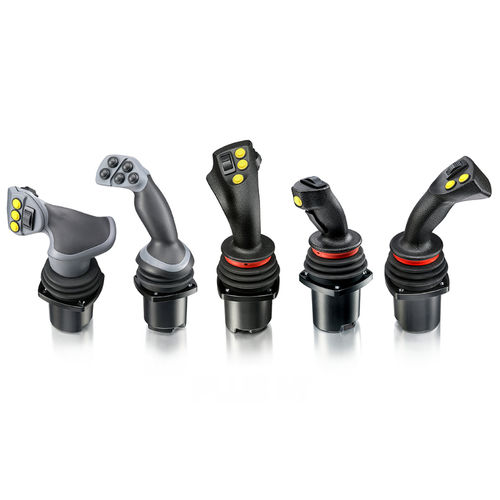 Joystick analogico - JS1-H series - Danfoss Power Solutions - ad effetto Hall / pulsante / robusto
