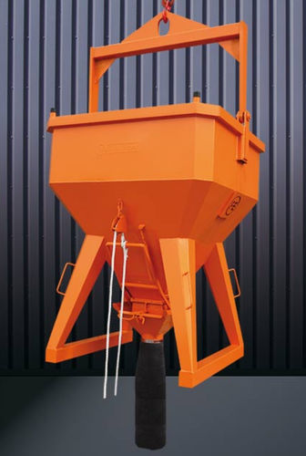 Benna per calcestruzzo ottagonale - 1034 series - Eichinger Equipement - con tubo di scarico