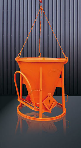 Benna per calcestruzzo conica - 1011 series - Eichinger Equipement - con fondo apribile