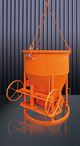 Benna per calcestruzzo conica - 1012H series - Eichinger Equipement - con fondo apribile
