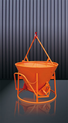 Benna per calcestruzzo conica - 1014 series - Eichinger Equipement - con fondo apribile