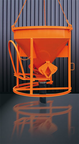 Benna per calcestruzzo conica - 1016 series - Eichinger Equipement - con tubo di scarico