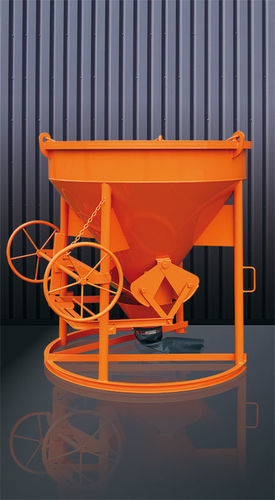 Benna per calcestruzzo conica - 1016 H series - Eichinger Equipement - con tubo di scarico