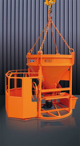 Benna per calcestruzzo conica - 1016 MR series - Eichinger Equipement - con tubo di scarico / con piattaforma