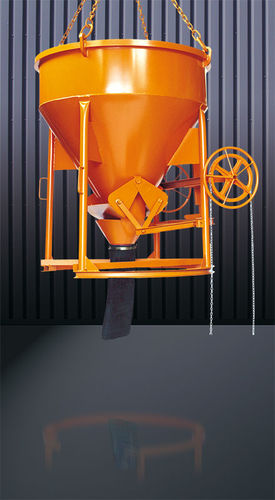 Benna per calcestruzzo conica - 1016 CW series - Eichinger Equipement - con tubo di scarico