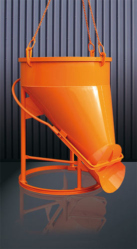 Benna per calcestruzzo conica - 1021 series - Eichinger Equipement - con fondo apribile