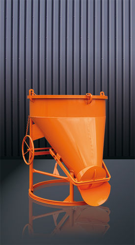 Benna per calcestruzzo conica - 1021H series - Eichinger Equipement - con fondo apribile