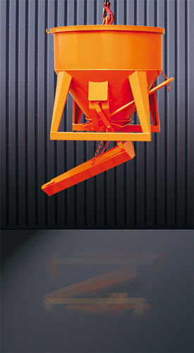 Benna per calcestruzzo conica - 1091 (S) - Eichinger Equipement - con fondo apribile