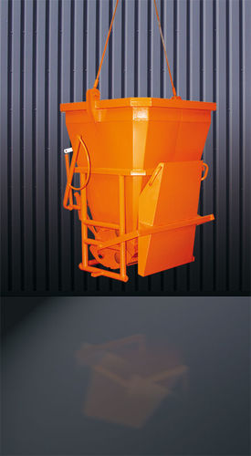 Benna per calcestruzzo ottagonale - 1029 series - Eichinger Equipement - con fondo apribile