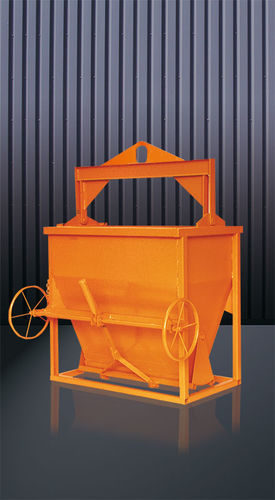 Benna per calcestruzzo rettangolare - 1093 (H) - Eichinger Equipement - con fondo apribile