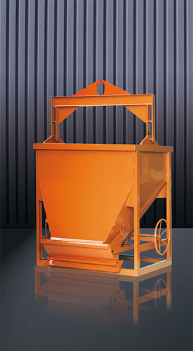 Benna per calcestruzzo rettangolare - 1094 (H) - Eichinger Equipement - con fondo apribile