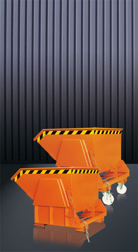 Benna ribaltabile per carrello elevatore - 2011 series - Eichinger Equipement - aperta / per aggregato