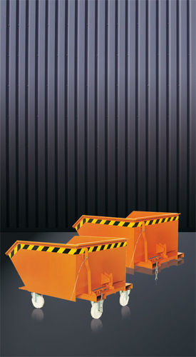 Benna ribaltabile per carrello elevatore - 2012 series - Eichinger Equipement - aperta / per aggregato