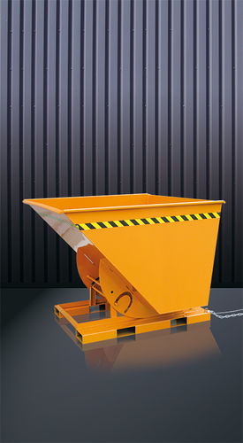 Benna ribaltabile per carrello elevatore - 2013 series - Eichinger Equipement - aperta / per aggregato