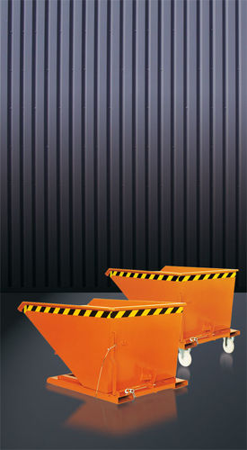 Benna ribaltabile per carrello elevatore - 2014 series - Eichinger Equipement - aperta / per aggregato
