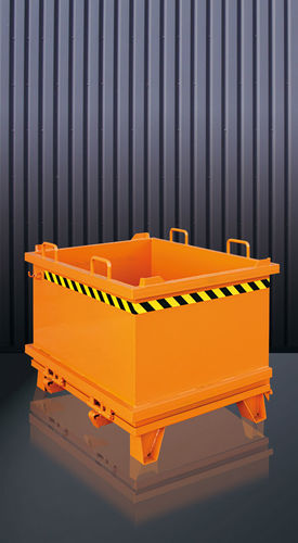 Cassonetto in acciaio - 2032 series - Eichinger Equipement - per rifiuti urbani / aperto