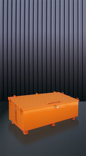 Scatola di stoccaggio rettangolare - 1210 series - Eichinger Equipement - in acciaio