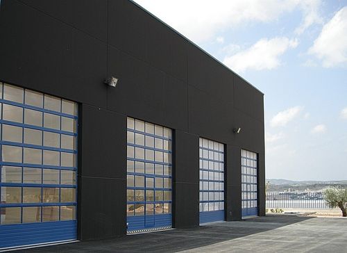 Porta sezionale - Alu-Mix - Puertas Angel Mir - in alluminio / per hangar / industriale