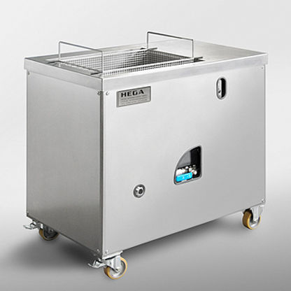 Serbatoio di pulizia - Micro + Hega Surfaces GmbH - per cestelli / per pezzi piccoli / in acciaio