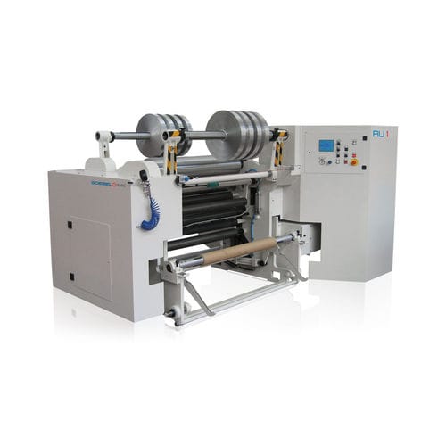 Taglierina ribobinatrice automatica - RU 1 - GOEBEL IMS - ad uso polivalente / per carta / per pellicole plastiche