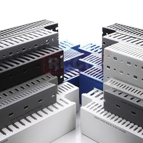 Canale di cablaggio - VDRF series   - Shanghai Richeng Electronics - in PVC / con scanalature / rigido