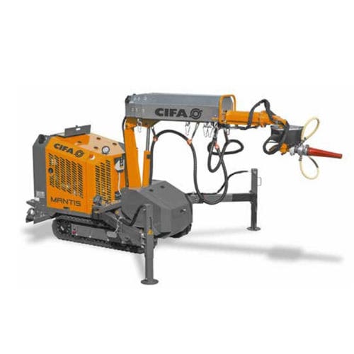 Spruzzatrice di calcestruzzo - MANTIS - CIFA S.p.A - su braccio articolato / cingolata