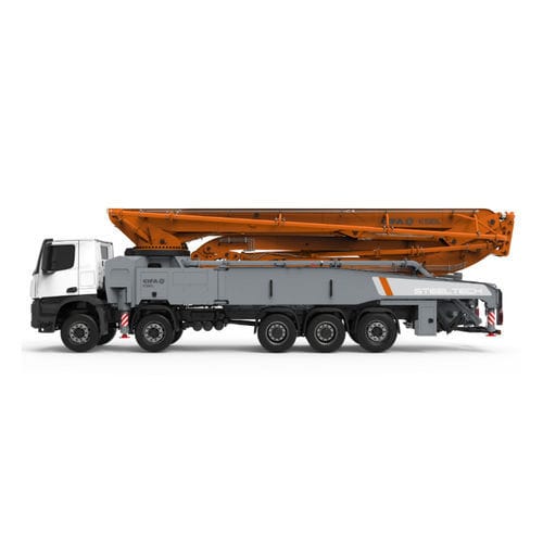 Pompa autocarrata per calcestruzzo montata su rimorchio - K56L - CIFA S.p.A - per cantiere