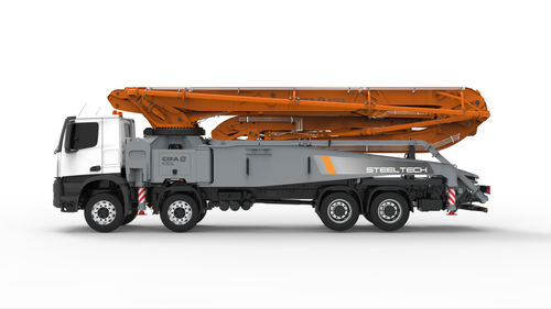 Pompa autocarrata per calcestruzzo per cantiere - K50L - CIFA S.p.A - diesel