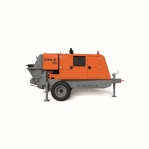 Pompa per calcestruzzo montata su rimorchio - PC_506 - CIFA S.p.A - per cantiere / diesel / elettrica