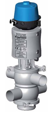 Valvola a sfera flottante - TOP-FLO® VDCI-MC PFA - Top Line Process Equipment Company - a comando pneumatico / anti mescolamento / per prodotti chimici