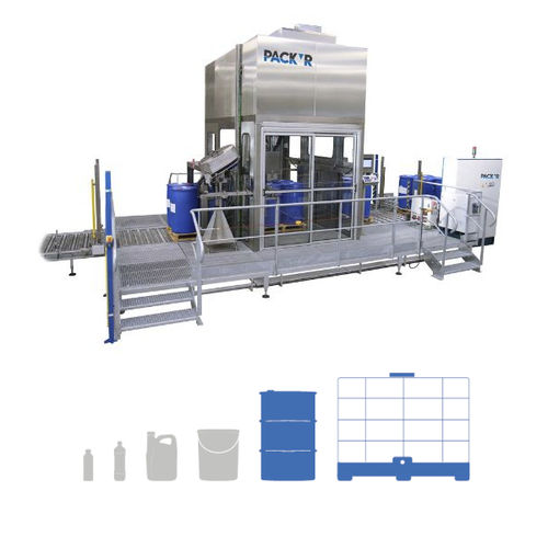 Riempitrice lineare - INLEO-P - PACK'R - automatica / multicontenitore / per fusti