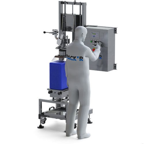 Riempitrice semiautomatica - FLEXEO-S - PACK'R - per bottiglie / multicontenitore / per secchi
