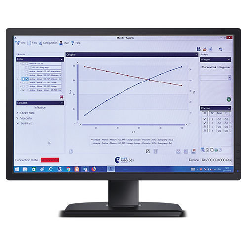 Software di analisi - RHEOTEX - LAMY RHEOLOGY - di gestione / di basi di dati / di regolazione