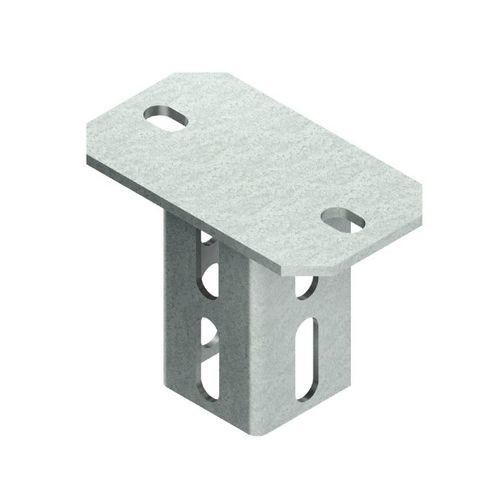 Piastra di montaggio per assemblaggio di profilati - KU 5050 - Ebo Systems SAS - in acciaio galvanizzato / in acciaio