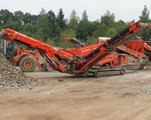 Vaglio per setacciatura a secco - 863+ - TEREX Mobile Processing Equipment - per cantiere di costruzione / per miniere / per il riciclaggio