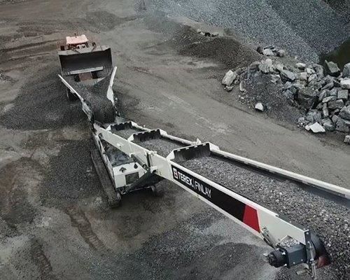Alimentatore a nastro - TF-75L - TEREX Mobile Processing Equipment - girevole / per prodotto sfuso / per tramoggia
