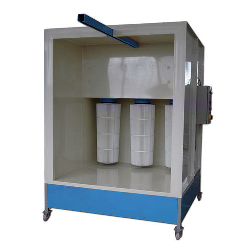 Cabina di verniciatura a polvere aperta - TRICO COMPACT CPB 2 - Tricolor Industries - per pezzi di ricambio / per filtri a cartuccia / a filtri autopulenti