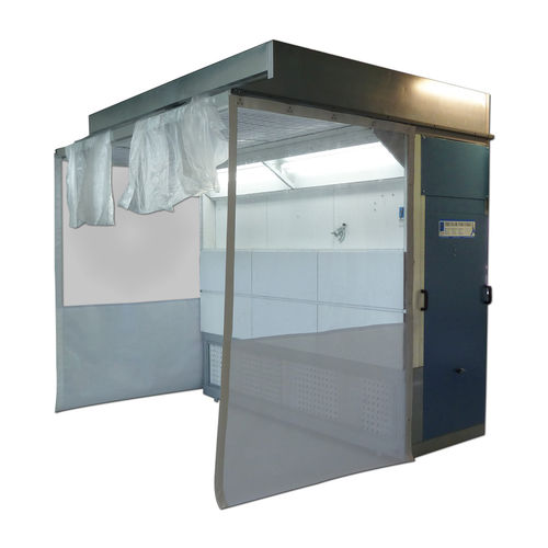 Cabina di verniciatura aperta - Ecosmart XL - Tricolor Industries - per veicolo pesante / per applicazioni aeronautiche / per applicazioni ferroviarie