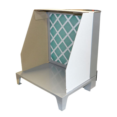 Cabina di verniciatura aperta - Primo - Tricolor Industries - per pezzi di ricambio / con filtro secco / con filtro a carbone attivo