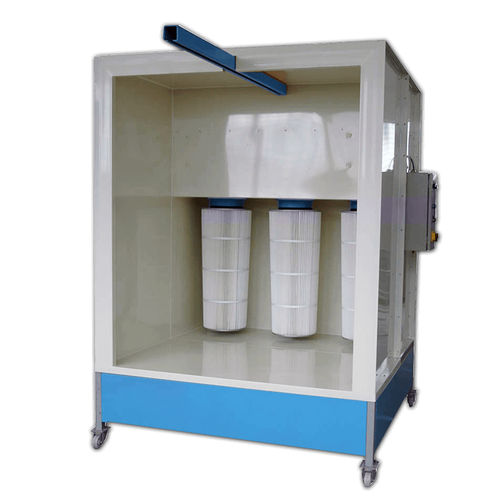 Cabina di verniciatura a polvere aperta - TRICO COMPACT CPB 1 - Tricolor Industries - per pezzi di ricambio / per filtri a cartuccia / a filtri autopulenti