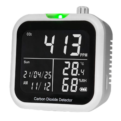 Rivelatore CO2 5 In 1 - Monitor Qualità Aria Interna Per Anidride Carbonica, HCHO, TVOC, Temperatura E Umidità - Foto 5