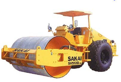 Rullo compattatore monocilindro - max. 13 000 kg (28 660 lbs) | SV512 series - SAKAI HEAVY INDUSTRIES - a vibrazione / articolato