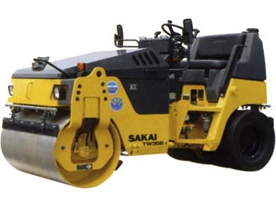Rullo compattatore combinato - 2 640 kg ( 5 820 lbs ) | TW352-1 - SAKAI HEAVY INDUSTRIES - articolato